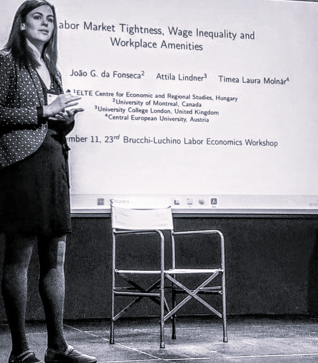 Presenting at the 23rd Brucchi-Luchino Labor Economics Workshop